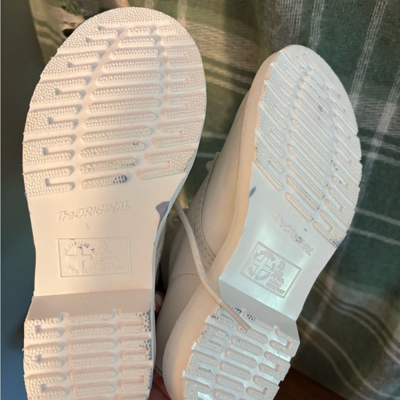 Dr. Martens Pascal White Combat Boots - Picture 5 of 8